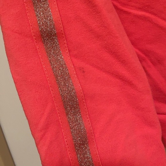🎉Price Drop! Girls Size L(14) Coral Zippered Sweat Jacket - Picture 4 of 7